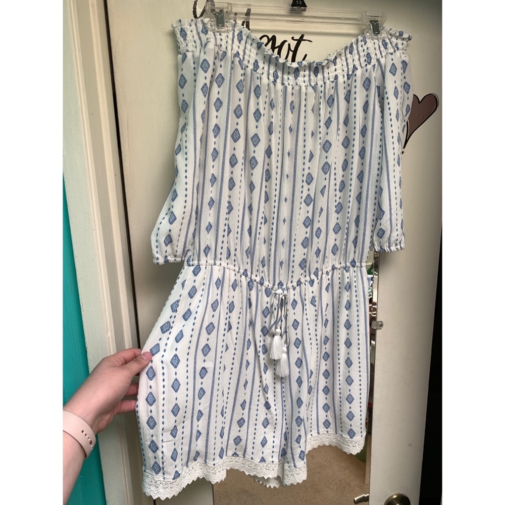 Off shoulder romper